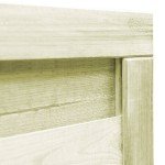 vidaXL Poartă de grădină, verde, 100 x 75 cm, lemn de pin tratat