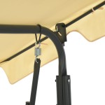 vidaXL Balansoar de grădină, alb crem, 170 x 110 x 153 cm vidaXL Balansoar de grădină, alb crem, 170 x 110 x 153 cm