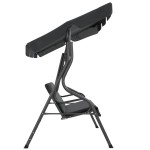 vidaXL Balansoar de grădină, antracit, 170 x 110 x 153 cm vidaXL Balansoar de grădină, antracit, 170 x 110 x 153 cm