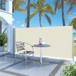 vidaXL Copertină laterală retractabilă, crem, 140x300 cm vidaXL Copertină laterală retractabilă, crem, 140x300 cm