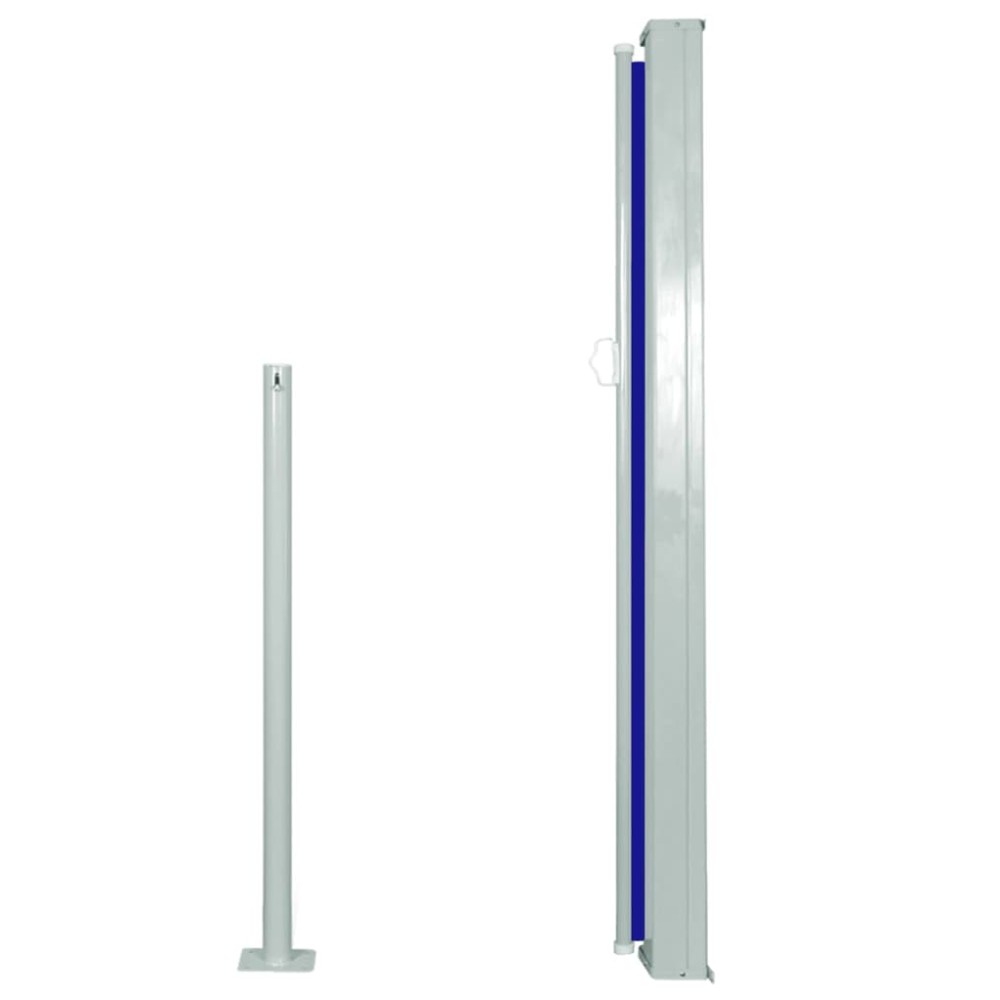 vidaXL Copertină laterală retractabilă, albastru, 120x300 cm