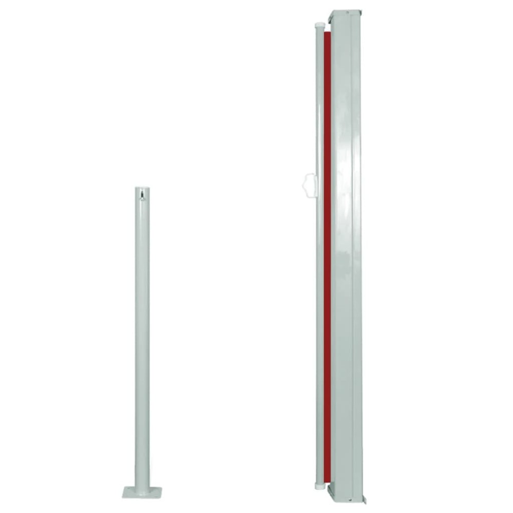 vidaXL Copertină laterală retractabilă, roșu, 120x300 cm