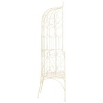 vidaXL Bancă de grădină, alb vintage, 95 cm, fier vidaXL Bancă de grădină, alb vintage, 95 cm, fier