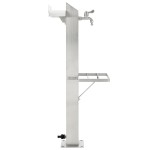 vidaXL Coloană de apă de grădină, 95 cm, oțel inoxidabil, pătrat vidaXL Coloană de apă de grădină, 95 cm, oțel inoxidabil, pătrat