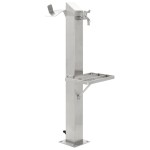 vidaXL Coloană de apă de grădină, 95 cm, oțel inoxidabil, pătrat vidaXL Coloană de apă de grădină, 95 cm, oțel inoxidabil, pătrat