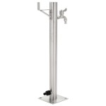 vidaXL Coloană de apă de grădină, 65 cm, oțel inoxidabil, rotund vidaXL Coloană de apă de grădină, 65 cm, oțel inoxidabil, rotund