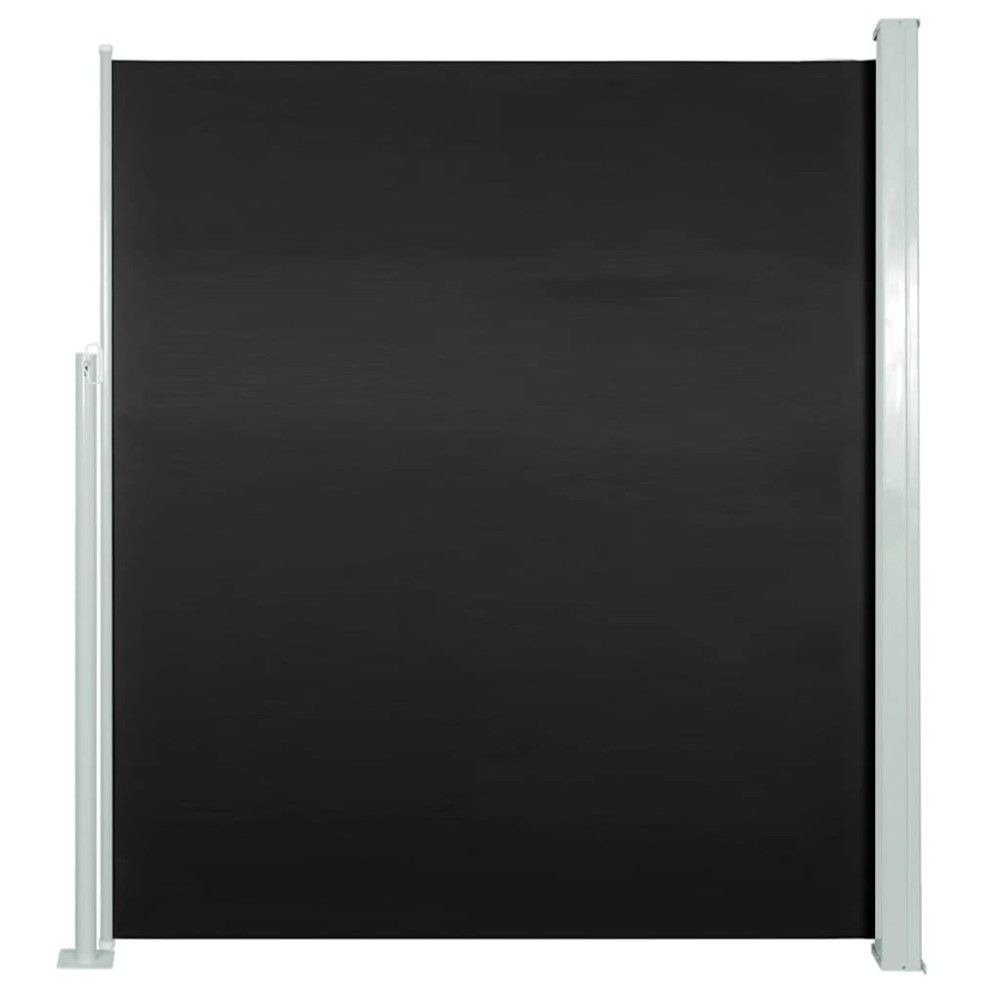 vidaXL Copertină laterală retractabilă, negru, 160x500 cm