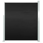 vidaXL Copertină laterală retractabilă, negru, 160x500 cm