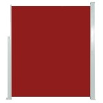 vidaXL Copertină laterală retractabilă, roșu, 160x500 cm