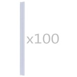 vidaXL Cleme fixare fâșii de gard, 100 buc., PVC, transparent vidaXL Cleme fixare fâșii de gard, 100 buc., PVC, transparent