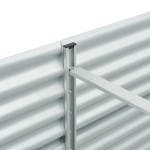 vidaXL Strat înălțat grădină argintiu 240x80x81 cm oțel galvanizat vidaXL Strat înălțat grădină argintiu 240x80x81 cm oțel galvanizat