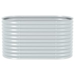 vidaXL Strat înălțat de grădină, argintiu 160x80x81cm oțel galvanizat vidaXL Strat înălțat de grădină, argintiu 160x80x81cm oțel galvanizat