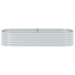 vidaXL Strat înălțat de grădină argintiu 240x80x44 cm oțel galvanizat vidaXL Strat înălțat de grădină argintiu 240x80x44 cm oțel galvanizat