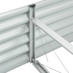 vidaXL Strat înălțat de grădină argintiu 240x80x44 cm oțel galvanizat vidaXL Strat înălțat de grădină argintiu 240x80x44 cm oțel galvanizat