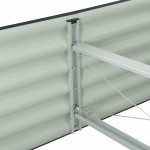 vidaXL Strat înălțat de grădină, gri, 400x80x44 cm, oțel galvanizat vidaXL Strat înălțat de grădină, gri, 400x80x44 cm, oțel galvanizat
