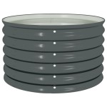 vidaXL Strat înălțat de grădină, gri 80 x 80 x 44 cm, oțel galvanizat vidaXL Strat înălțat de grădină, gri 80 x 80 x 44 cm, oțel galvanizat