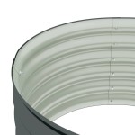 vidaXL Strat înălțat de grădină, gri 80 x 80 x 44 cm, oțel galvanizat vidaXL Strat înălțat de grădină, gri 80 x 80 x 44 cm, oțel galvanizat