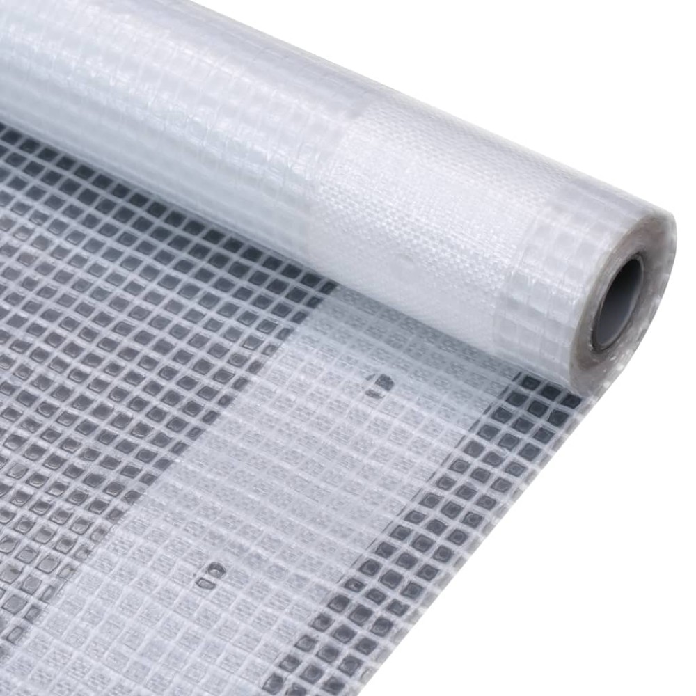 vidaXL Prelată Leno 260 g/m², alb, 4 x 4 m