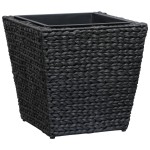 vidaXL Straturi înălțate, 3 buc., negru, zambilă de apă vidaXL Straturi înălțate, 3 buc., negru, zambilă de apă