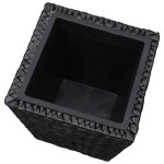 vidaXL Straturi înălțate, 3 buc., negru, zambilă de apă vidaXL Straturi înălțate, 3 buc., negru, zambilă de apă