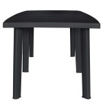 vidaXL Masă de grădină, antracit, 216 x 90 x 72 cm, plastic vidaXL Masă de grădină, antracit, 216 x 90 x 72 cm, plastic