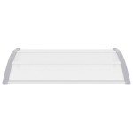 vidaXL Copertină de ușă, gri, 120 x 100 cm, PC vidaXL Copertină de ușă, gri, 120 x 100 cm, PC