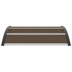 vidaXL Copertină de ușă, negru, 120 x 100 cm, PC vidaXL Copertină de ușă, negru, 120 x 100 cm, PC