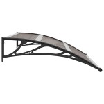 vidaXL Copertină de ușă, negru, 120 x 100 cm, PC vidaXL Copertină de ușă, negru, 120 x 100 cm, PC