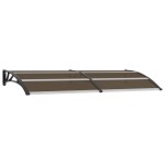 vidaXL Copertină de ușă, negru, 240 x 100 cm, PC vidaXL Copertină de ușă, negru, 240 x 100 cm, PC