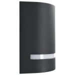 vidaXL Lămpi de perete pentru exterior 2 buc. negru 35 W semirotund vidaXL Lămpi de perete pentru exterior 2 buc. negru 35 W semirotund