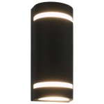 vidaXL Lămpi de perete pentru exterior 2 buc. negru 35 W semirotund vidaXL Lămpi de perete pentru exterior 2 buc. negru 35 W semirotund