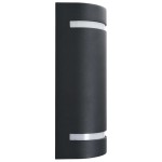 vidaXL Lămpi de perete pentru exterior 2 buc. negru 35 W semirotund vidaXL Lămpi de perete pentru exterior 2 buc. negru 35 W semirotund