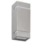 vidaXL Lămpi de perete de exterior 2 buc. argintiu 35 W dreptunghiular vidaXL Lămpi de perete de exterior 2 buc. argintiu 35 W dreptunghiular