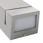 vidaXL Lămpi de perete de exterior 2 buc. argintiu 35 W dreptunghiular vidaXL Lămpi de perete de exterior 2 buc. argintiu 35 W dreptunghiular