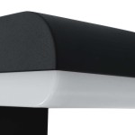 vidaXL Lampă de perete cu LED de exterior, negru, 9 W, oval vidaXL Lampă de perete cu LED de exterior, negru, 9 W, oval