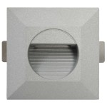 vidaXL Lămpi de perete LED de exterior, 6 buc., argintiu, 5 W, pătrat
