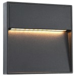 vidaXL Lămpi de perete LED de exterior, 2 buc., negru, 3 W, pătrat vidaXL Lămpi de perete LED de exterior, 2 buc., negru, 3 W, pătrat