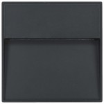 vidaXL Lămpi de perete LED de exterior, 2 buc., negru, 3 W, pătrat vidaXL Lămpi de perete LED de exterior, 2 buc., negru, 3 W, pătrat