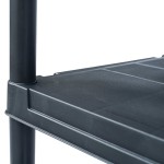 vidaXL Raft de depozitare, negru, 60 x 30 x 180 cm, plastic, 125 kg vidaXL Raft de depozitare, negru, 60 x 30 x 180 cm, plastic, 125 kg