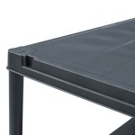 vidaXL Raft de depozitare, negru, 60 x 30 x 180 cm, plastic, 125 kg vidaXL Raft de depozitare, negru, 60 x 30 x 180 cm, plastic, 125 kg
