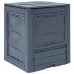 vidaXL Compostor de grădină, gri, 60 x 60 x 73 cm, 260 L vidaXL Compostor de grădină, gri, 60 x 60 x 73 cm, 260 L