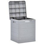 vidaXL Ladă de depozitare pentru grădină, 90 L, gri deschis vidaXL Ladă de depozitare pentru grădină, 90 L, gri deschis