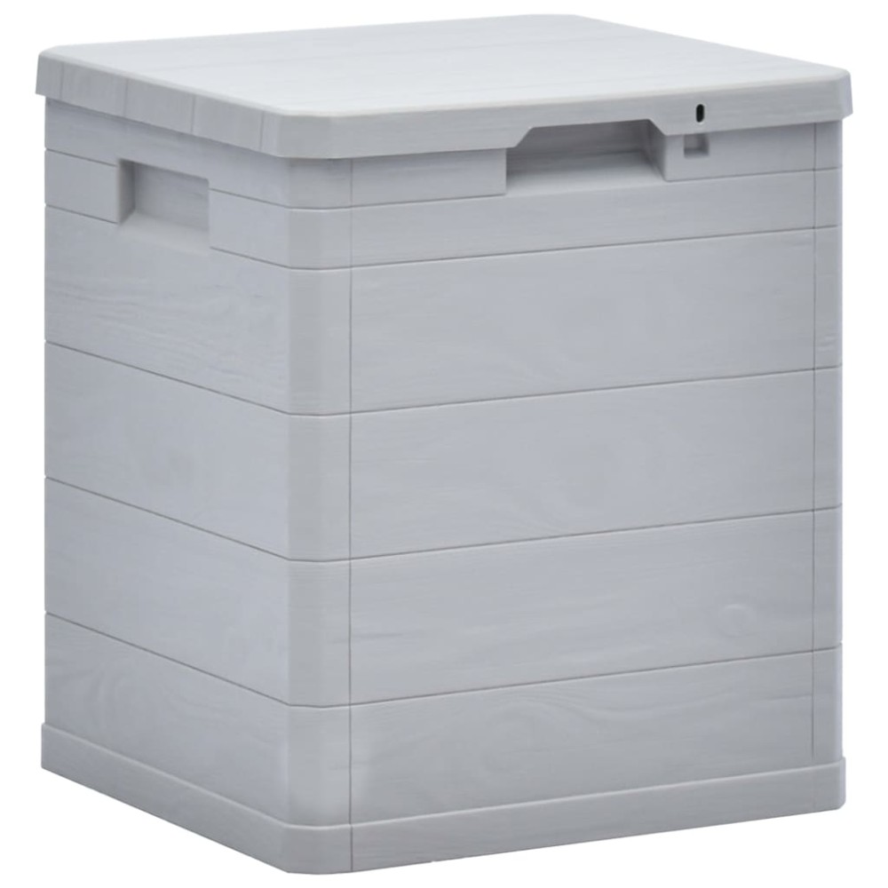 vidaXL Ladă de depozitare pentru grădină, 90 L, gri deschis