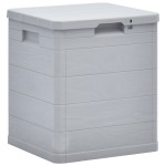 vidaXL Ladă de depozitare pentru grădină, 90 L, gri deschis vidaXL Ladă de depozitare pentru grădină, 90 L, gri deschis