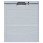 vidaXL Ladă de depozitare pentru grădină, 90 L, gri deschis vidaXL Ladă de depozitare pentru grădină, 90 L, gri deschis