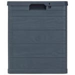 vidaXL Ladă de depozitare pentru grădină, antracit, 90 L vidaXL Ladă de depozitare pentru grădină, antracit, 90 L