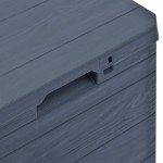 vidaXL Ladă de depozitare pentru grădină, antracit, 90 L vidaXL Ladă de depozitare pentru grădină, antracit, 90 L