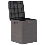 vidaXL Ladă de depozitare pentru grădină, maro, 90 L vidaXL Ladă de depozitare pentru grădină, maro, 90 L