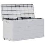 vidaXL Ladă de depozitare pentru grădină, 280 L, gri deschis vidaXL Ladă de depozitare pentru grădină, 280 L, gri deschis