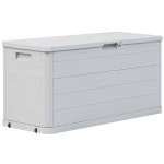vidaXL Ladă de depozitare pentru grădină, 280 L, gri deschis vidaXL Ladă de depozitare pentru grădină, 280 L, gri deschis